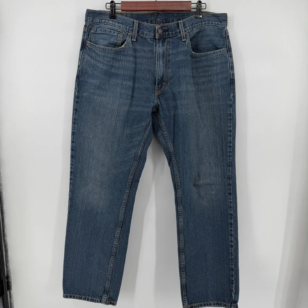 Levi's 559 Relaxed Straight Jeans Mens 36x32 Blue Medium Wash Denim Utility Work